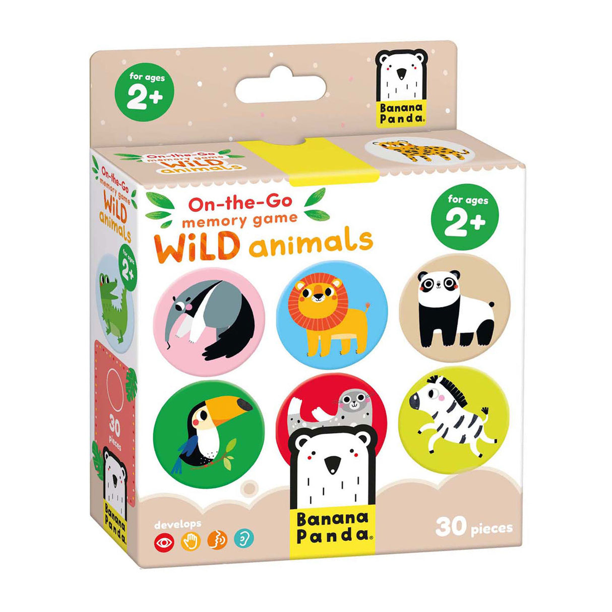 Bananenpanda – Memory-Spiel für unterwegs mit Wildtieren – 30-tlg.