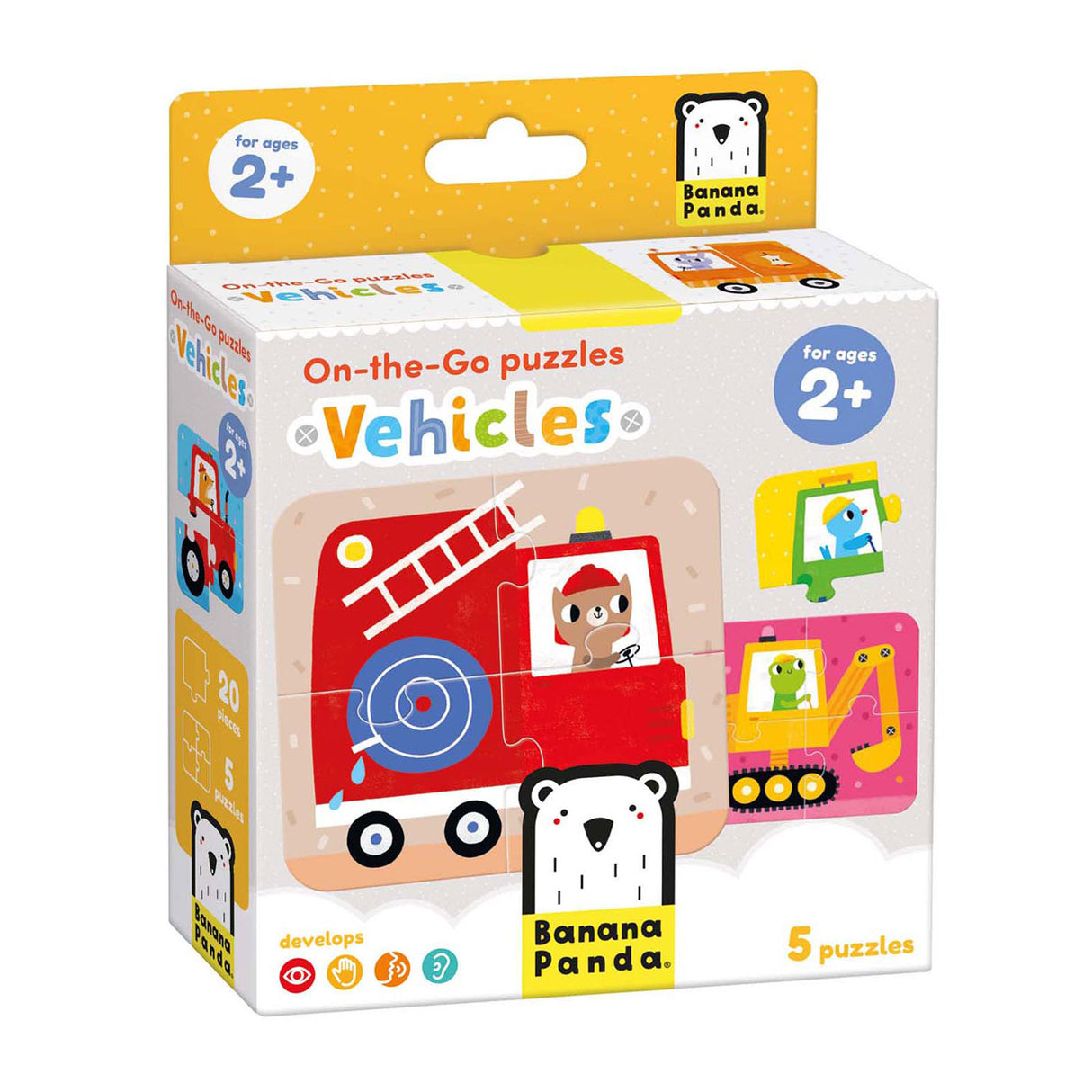 Bananenpanda – Puzzle-Fahrzeuge für unterwegs – 16-tlg.
