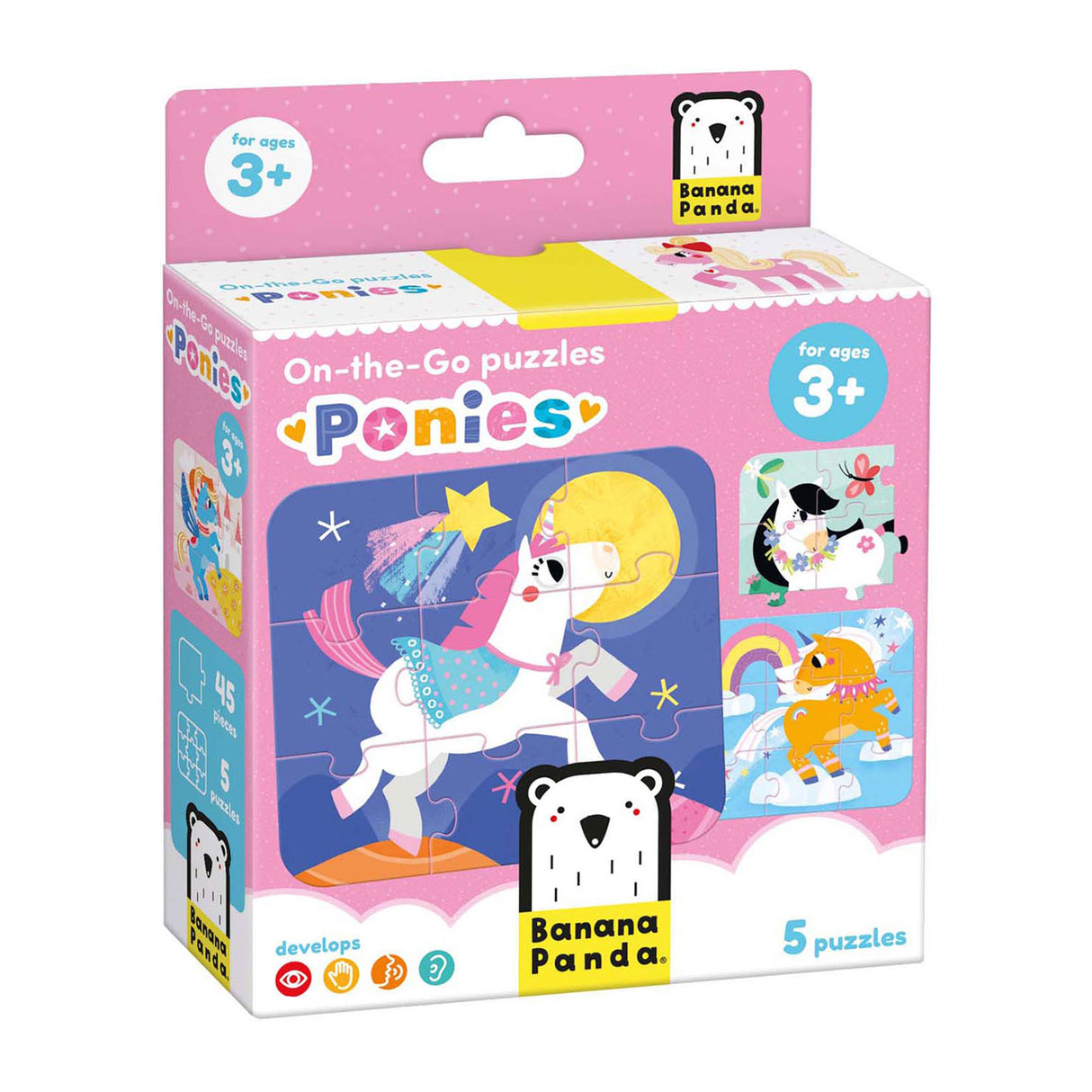 Bananenpanda - Puzzle-Ponys für unterwegs - 16-tlg.