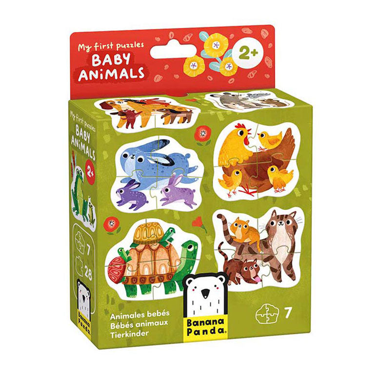 Bananenpanda – mein erstes Tierbaby-Puzzle, 7-tlg.