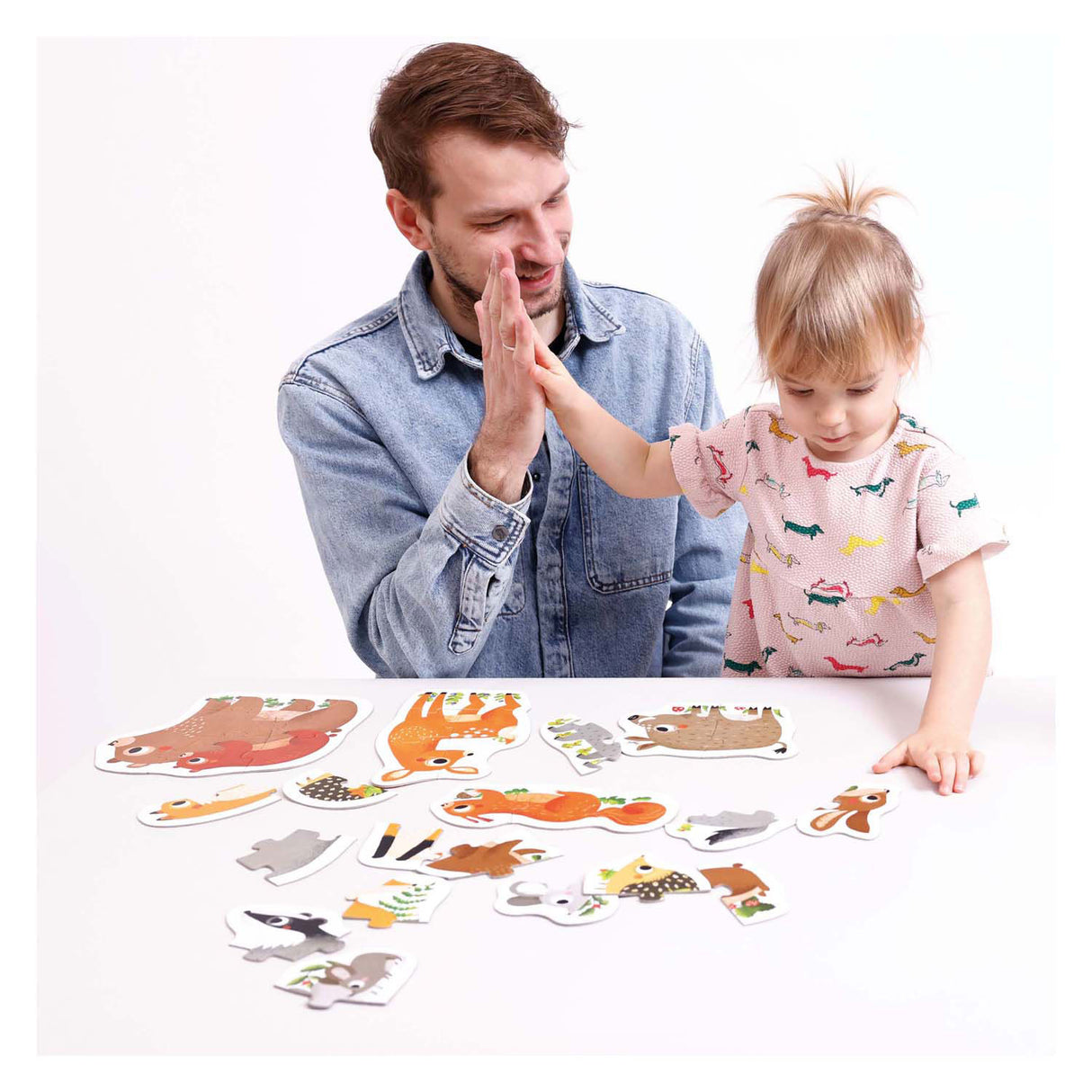 Bananenpanda Schritt-für-Schritt-Puzzle Waldtiere 2+.