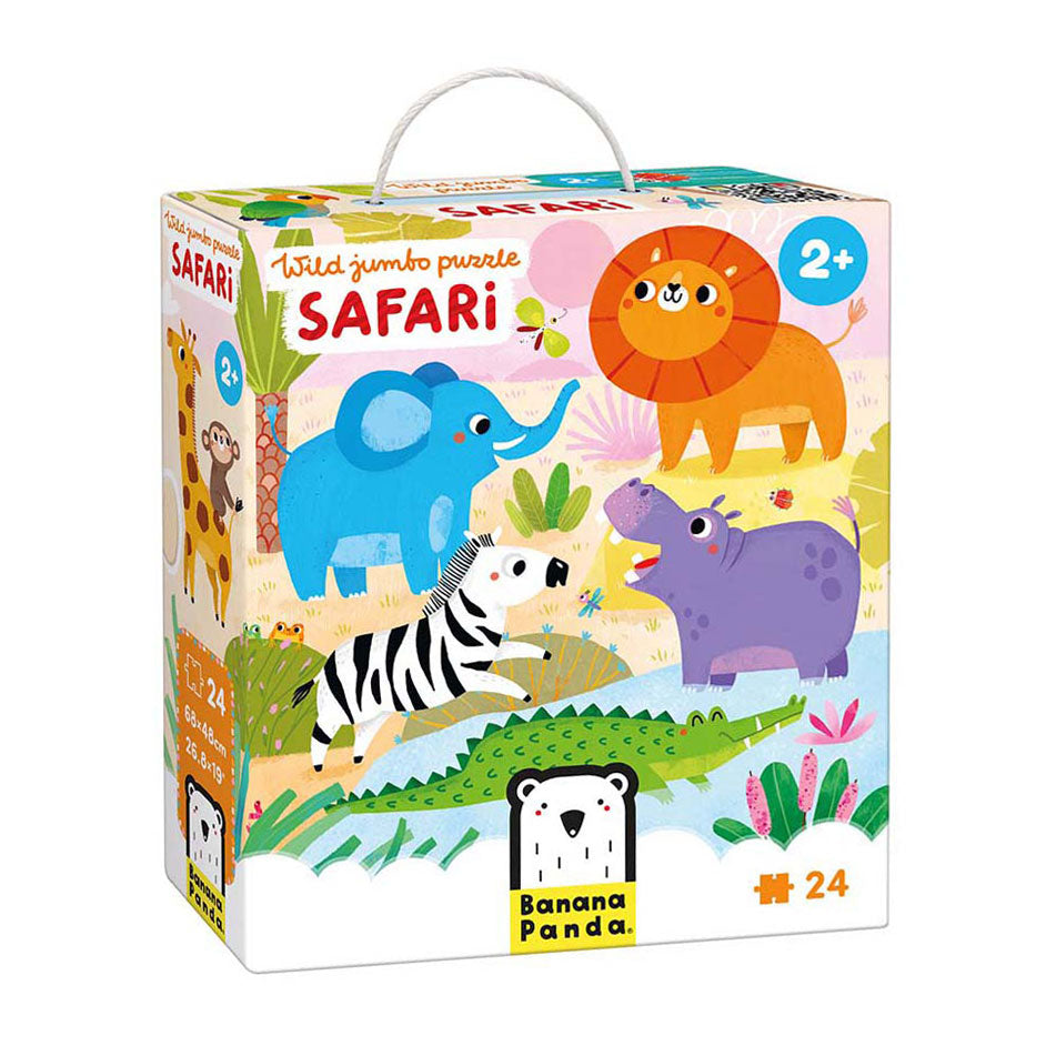 Bananenpanda - wilde Jumbo-Puzzle-Safari - 24 Teile.