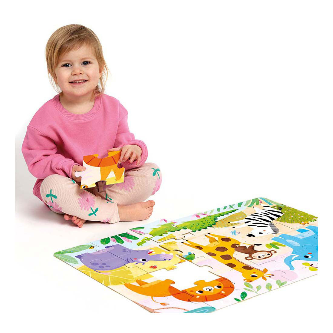 Bananenpanda - wilde Jumbo-Puzzle-Safari - 24 Teile.