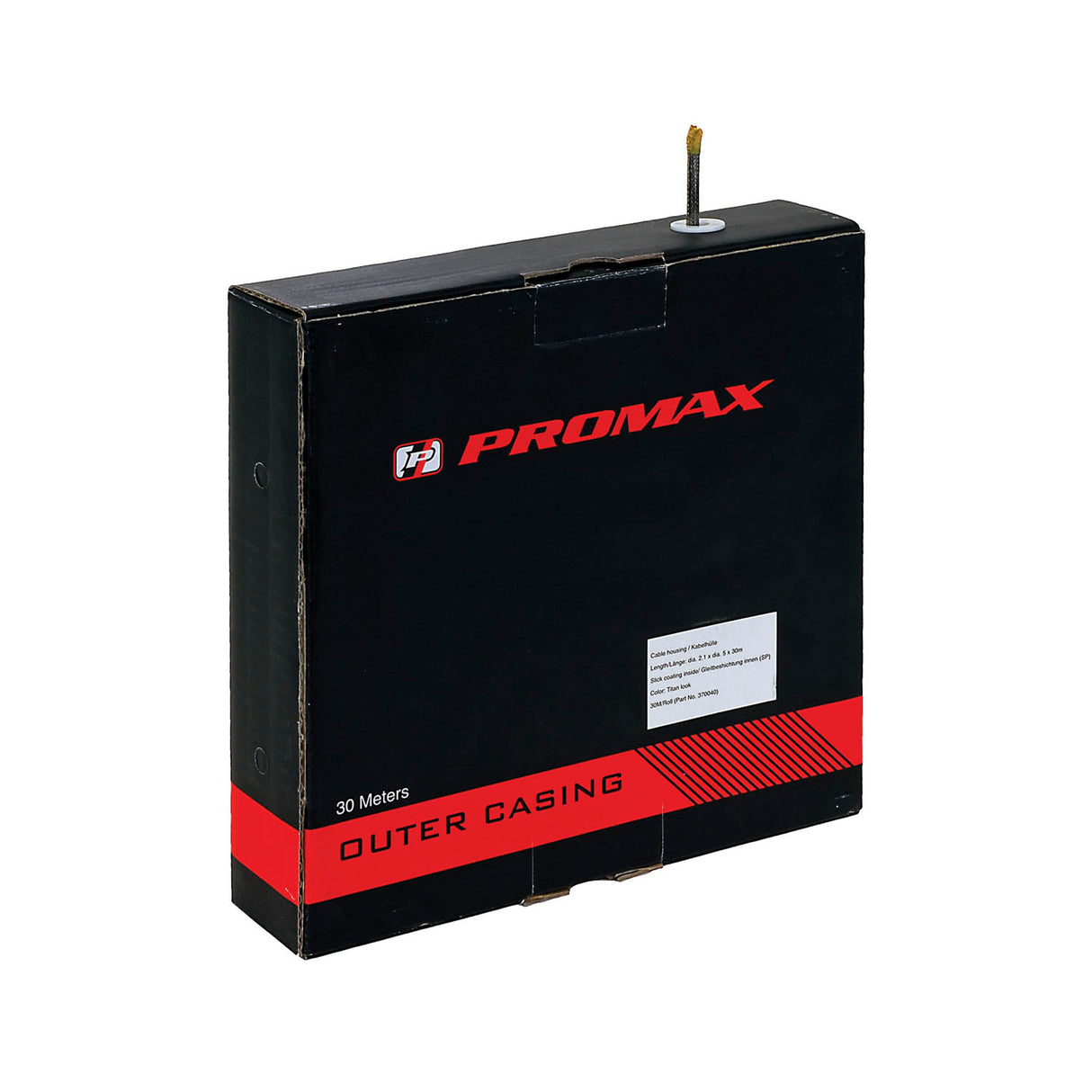 Pro Max Box Außenkabel Getriebe ø5mm 30 Meter schwarz