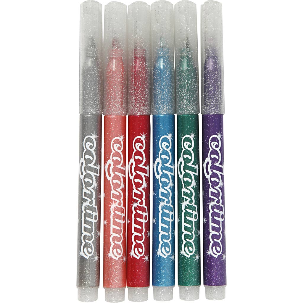 Creativ Company Glitzermarker, 6 Stk.