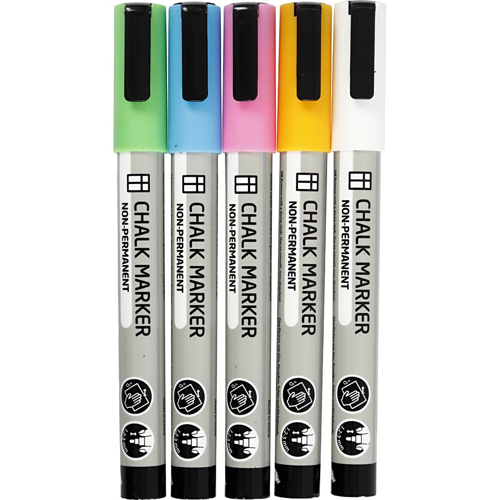 Kreativfirma Krijt Marker Farbe, 5st.
