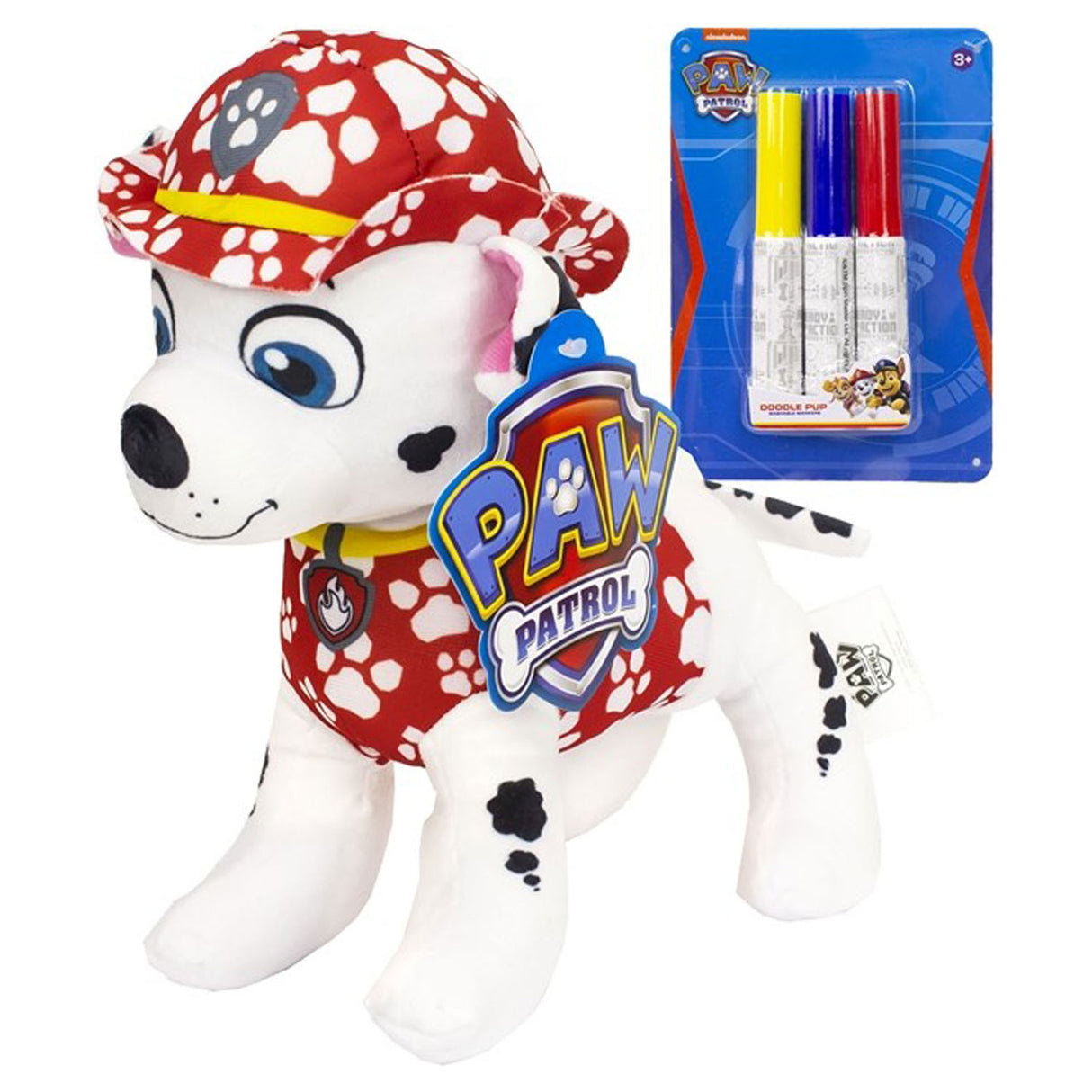 Sambro Paw Patrol Kuscheltier zum Ausmalen mit Markern – Marshall