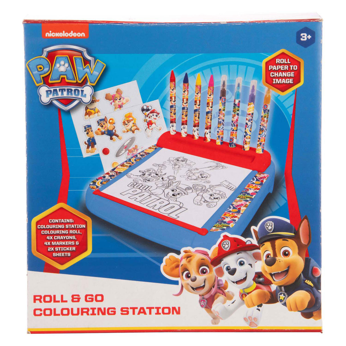 Sambro Paw Patrol Zeichenbrett mit Rollen-Malset, 12-tlg.