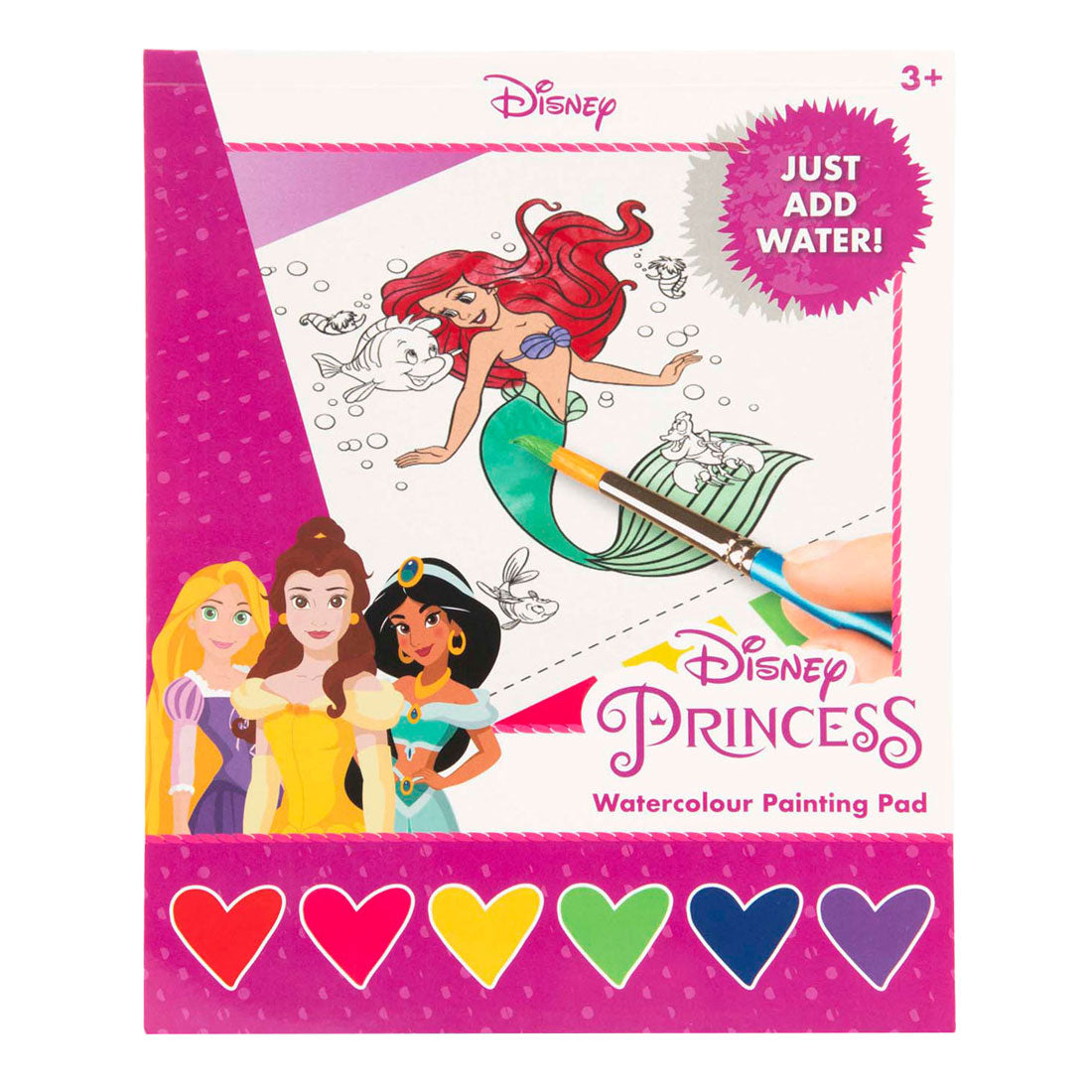 Sambro Disney Princess Farben mit Wasserfarbenblock, 27-tlg.