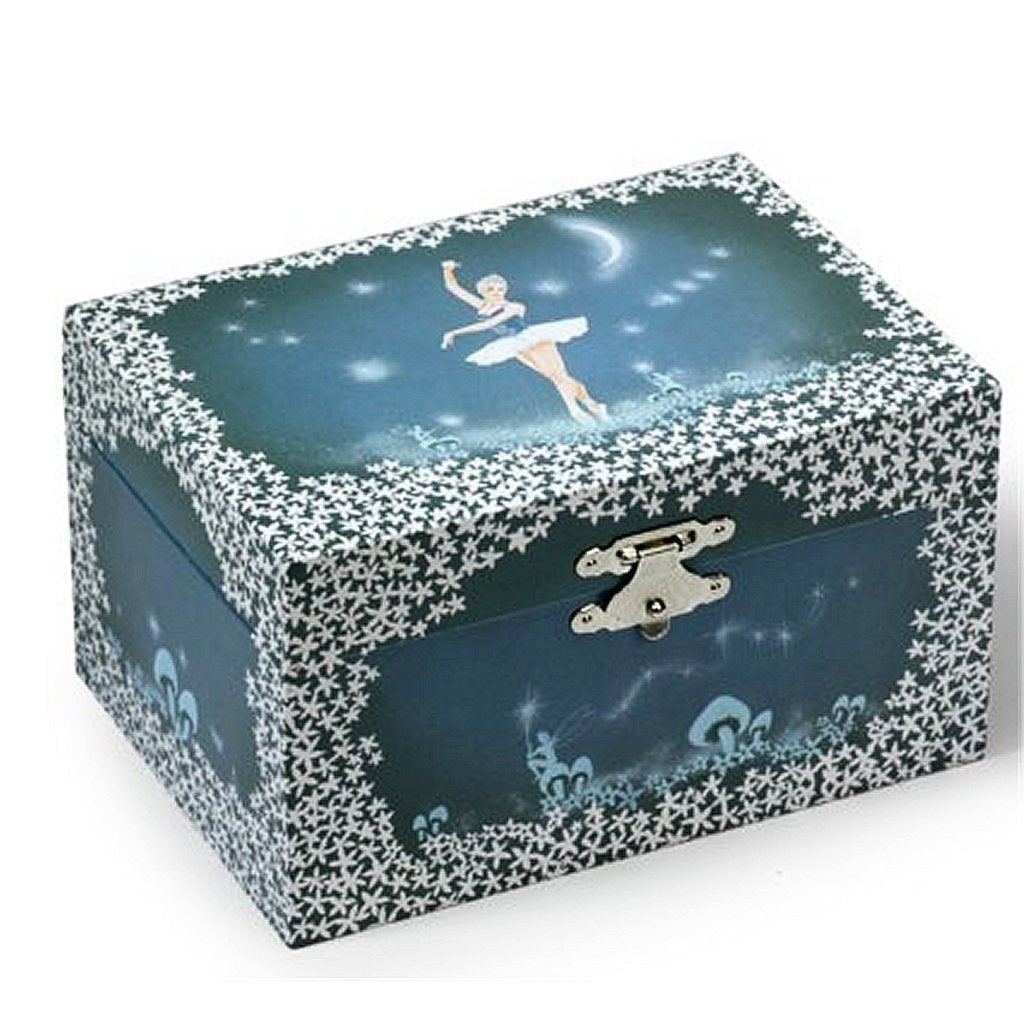 Simply for Kids Schmuck-Spieluhr Ballerina weißes Kleid blau weiß