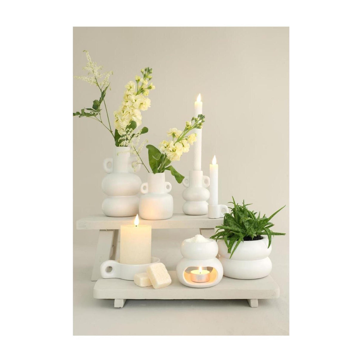 Ideas 4 Seasons Chubby Brenner ø10xh9cm gebrochenes Weiß
