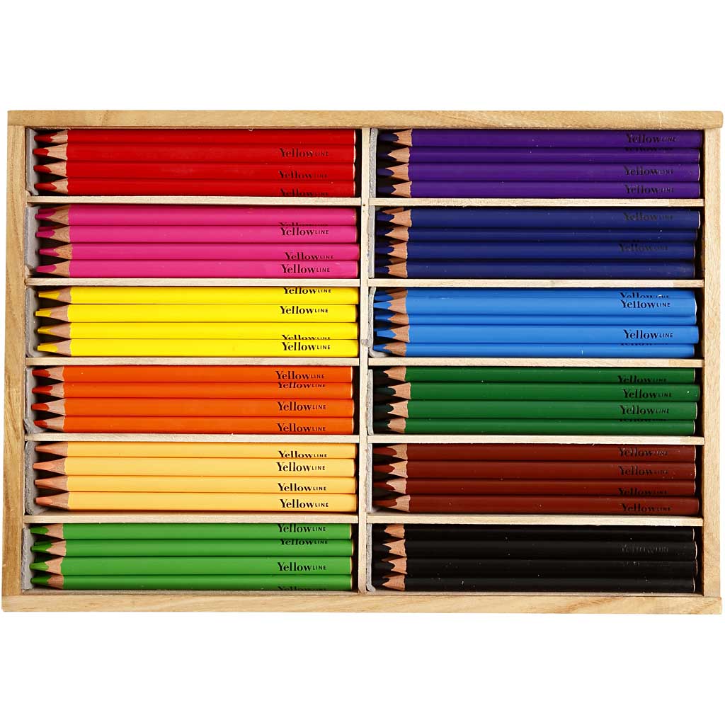 Creativ Company Buntstifte, Nachfüllung 5 mm, Jumbo, verschiedene Farben, 144 Stück 1 Box
