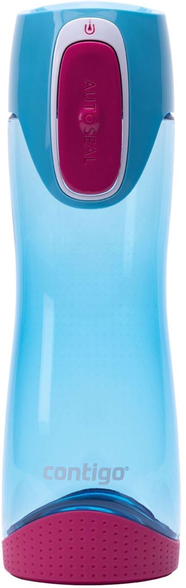 Contigo swish autoseal drinkfles kinderen, waterfles vrij van schadelijke stoffen bpa, 100% lekvrij, vaatwasserbestendig, ideaal voor kinderdagverblijf, kleuterschool, school en sport, 500ml | sky blue