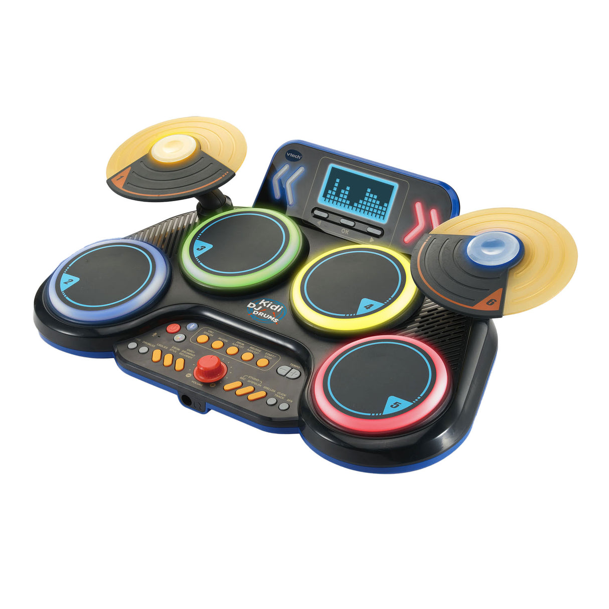 Vtech Kidi DJ-Schlagzeug – interaktives Spielzeug – regt die Kreativität an – inklusive Aufnahmefunktion Bluetooth – Spielzeug ab 6 Jahren