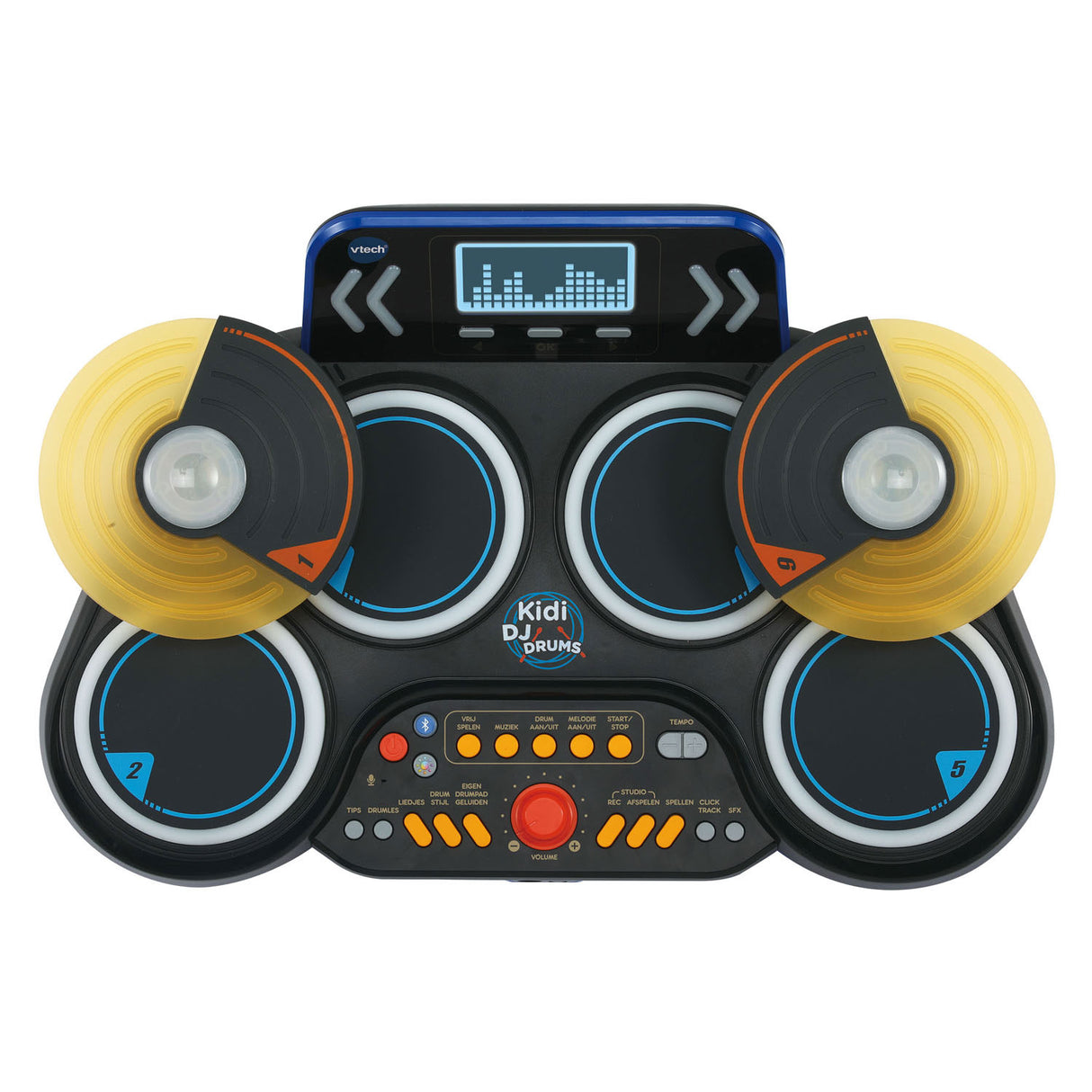 Vtech Kidi DJ-Schlagzeug – interaktives Spielzeug – regt die Kreativität an – inklusive Aufnahmefunktion Bluetooth – Spielzeug ab 6 Jahren