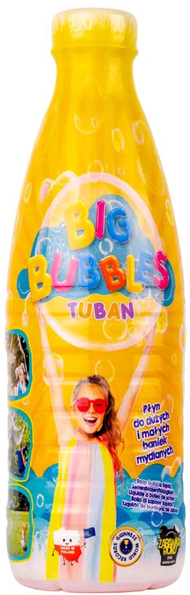 Tuban Seifenblasenflüssigkeit – große Seifenblasen 1 Liter Spielzeug.