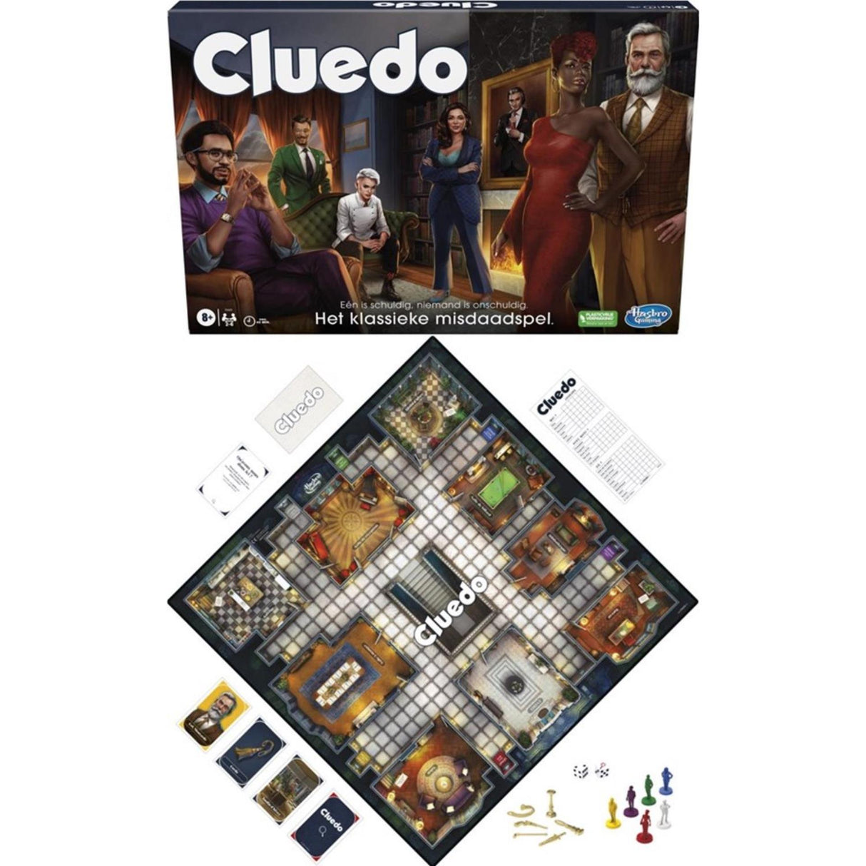 Hasbro Cluedo, das klassische Krimispiel