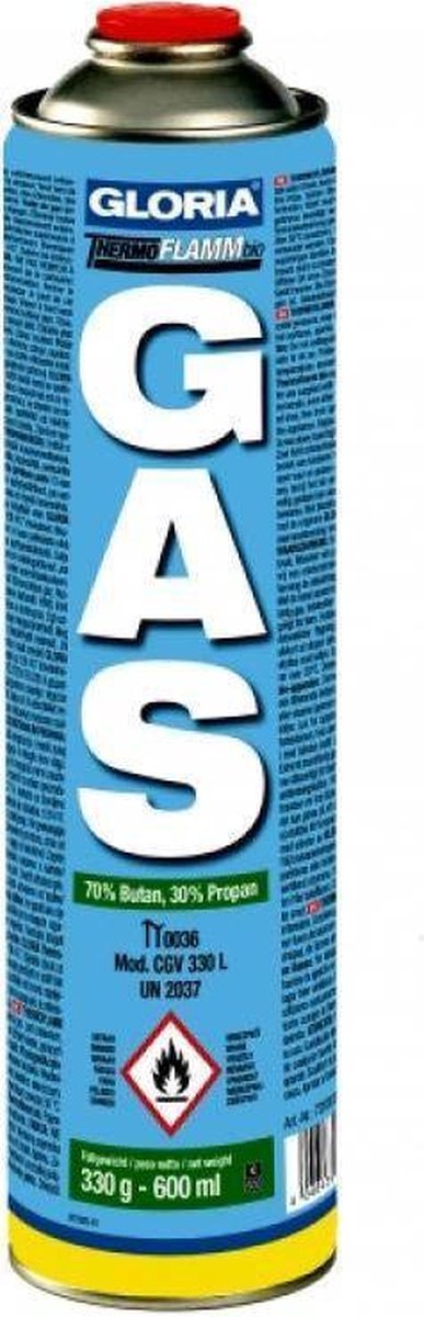Gloria 1025294 - Gasflasche lose | 12 Stück