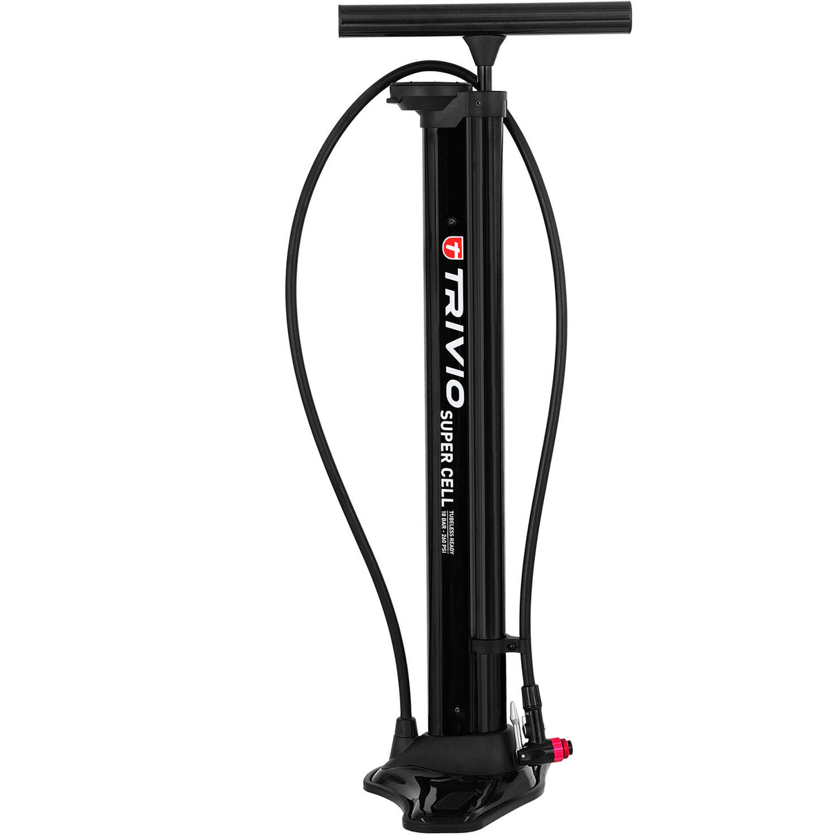 Trivio - Fahrradpumpe Super Cell Hochdruck Tubeless 18bar Aluminium