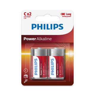 Batterie Philips C 2 Stück Leistung Alkaline