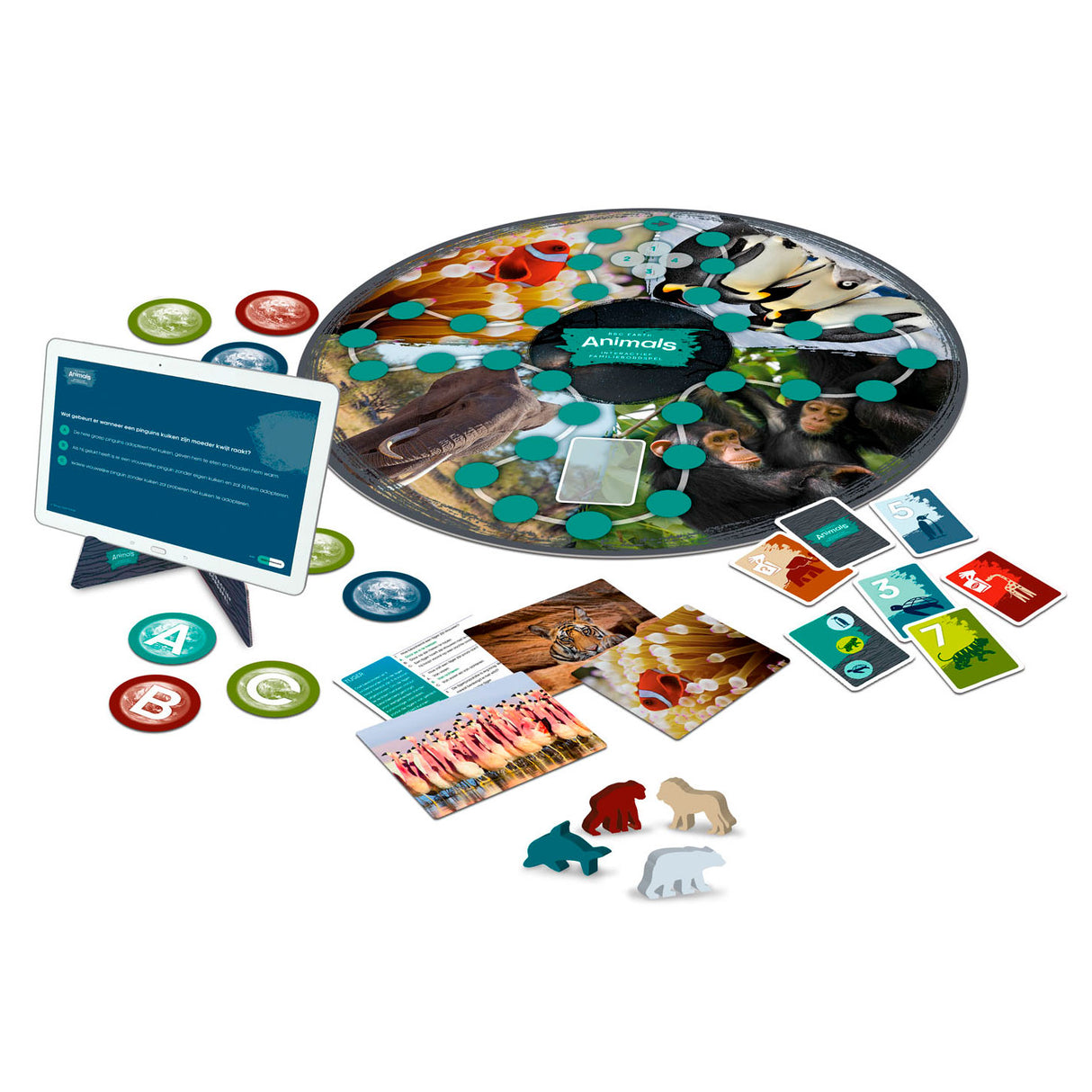 Identitätsspiele: BBC Earth Animals, interaktives Familienbrettspiel