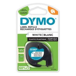 Beschriftungsband Dymo Letratag weiß 4m