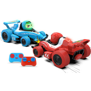 Gear2play RC Neon Bumper Cars Pro Duo Set – RC Formel 1 Battle Cars – Nehmen Sie an einem Crash-Duell teil!