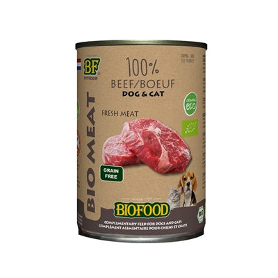 Biofood Bio -Hunde -Rindfleisch -Menü Blik