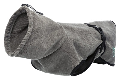 Trixie Bademantel Hundefrottee grau