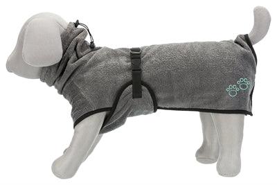 Trixie Bademantel Hundefrottee grau
