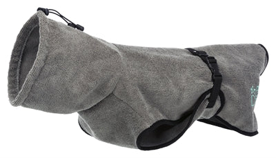 Trixie Bademantel Hundefrottee grau