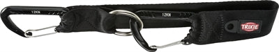 Trixie Universal-Autogürtelschlaufe mit Karabiner schwarz