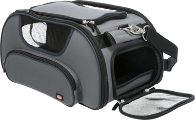 Trixie Hundetasche Flugzeugtasche Flügel grau schwarz