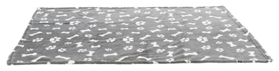 Trixie Hundedecke Kenny Fleece Knochenpfoten grau