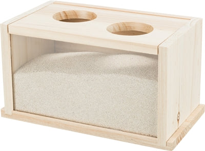 Trixie Sandbad für Mäuse, Hamster, Holz