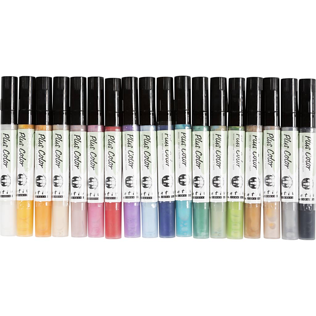 Creativ Company Plus Color Acrylstifte Acrylfarbenmarker, 18 Stk.