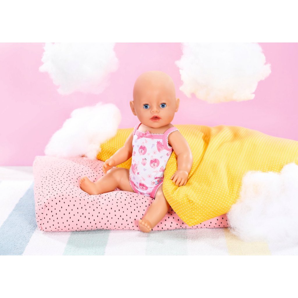 Baby born Strampler 43 cm rosa weiß