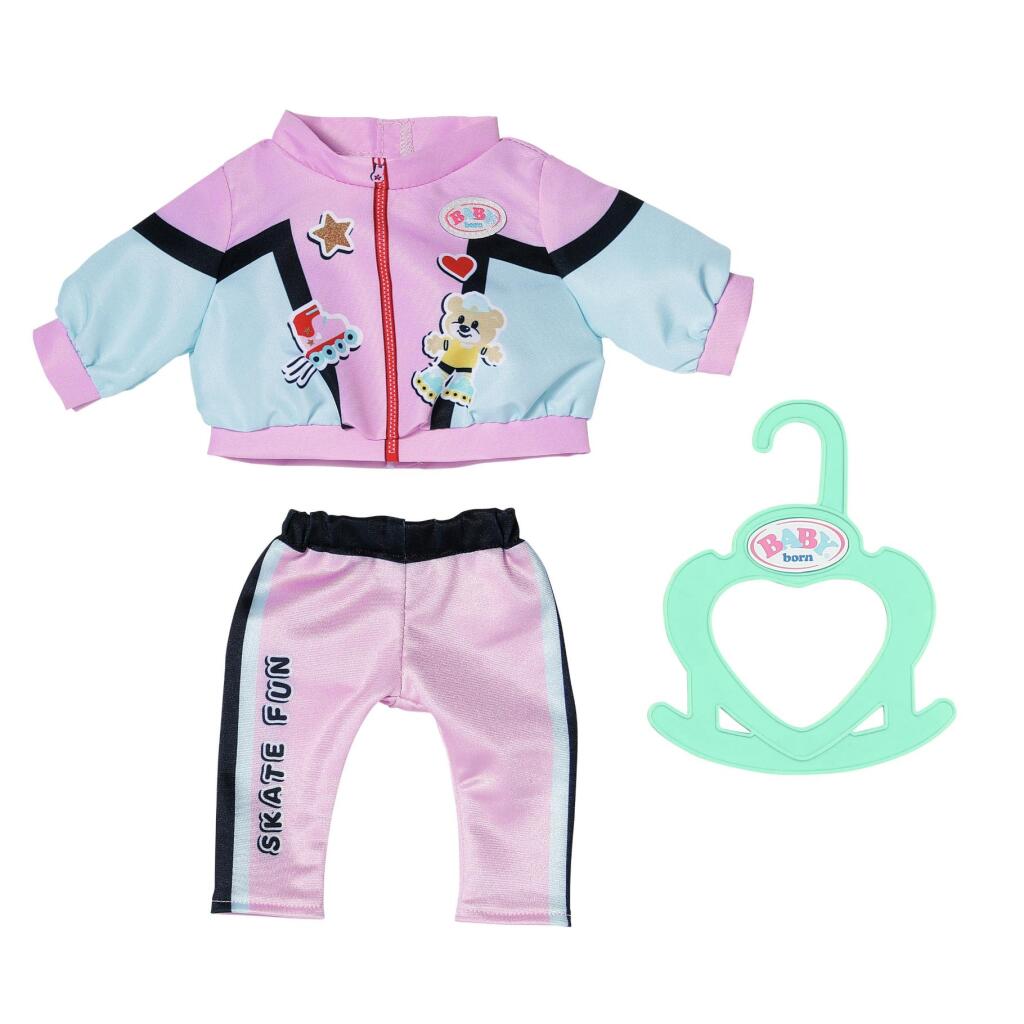 Baby born Jogging-Outfit rosa schwarz