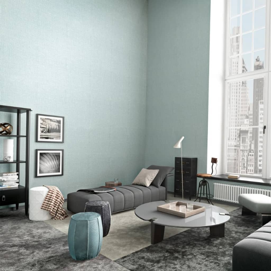 Nordwand Tapete Vintage Deluxe Kurs Stoff blau aussehen