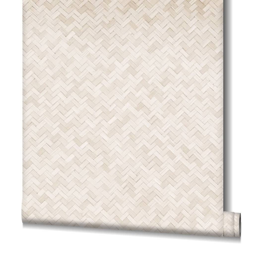 Nordwand Tapete Botanica Rattan Wickerwork Beige