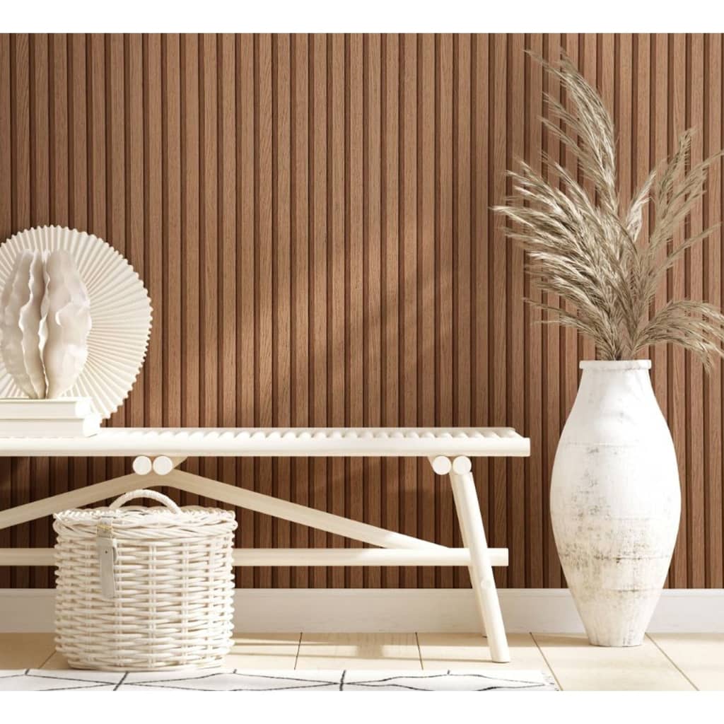Nordwand Tapete Botanica Holzlatten braun