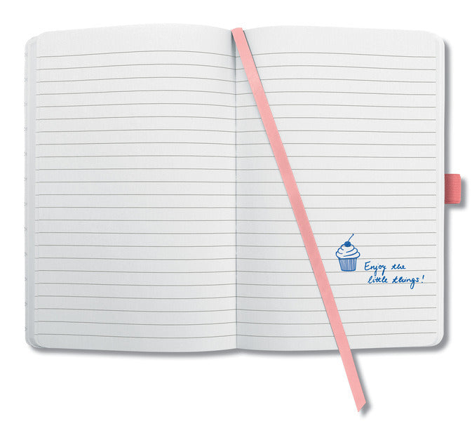 Sigel Sigel SI-JN203 Notizbuch Jolie Impress A5 Hardcover liniert 'Lachsrosa'