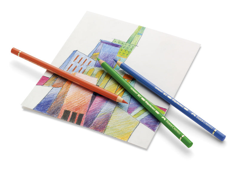 Faber Castell FC-110012 Buntstift Polychromos, 3,8 mm Kernstärke, Karton mit 12 Stück