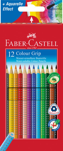 Faber Castell FC-112412 Buntstift Faber-Castell Grip Kartonetui mit 12 Stück