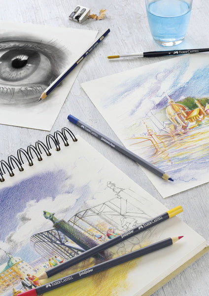 Faber Castell FC-114648 Aquarell-Buntstift Faber-Castell Goldfaber Federmäppchen 48-teilig
