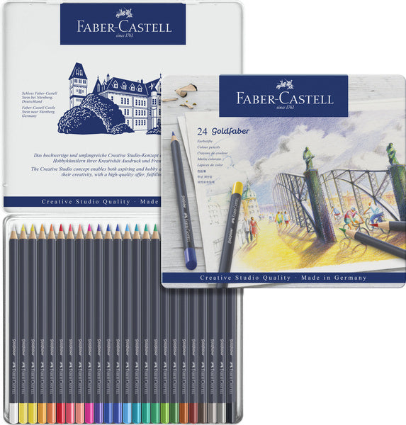 Faber Castell FC-114724 Buntstift Faber-Castell Gold Faber Federmäppchen mit 24 Stück