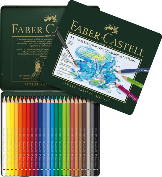 Faber Castell FC-117524 Aquarellstift Faber-Castell Albrecht Dürer Federmäppchen mit 24 Teilen