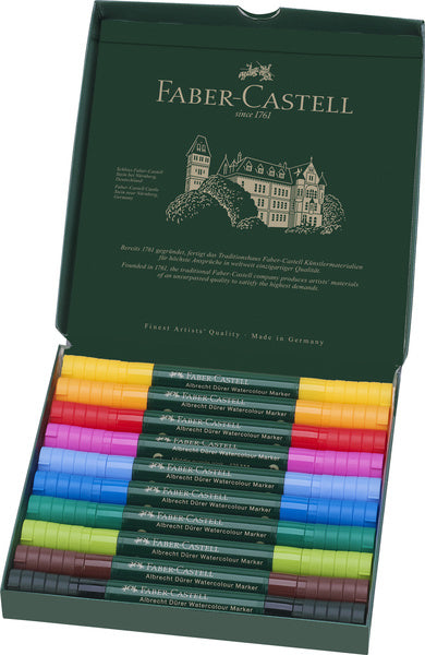 Faber Castell FC-160310 Aquarellmarker Albrecht Dürer, Schachtel mit 10 Stück