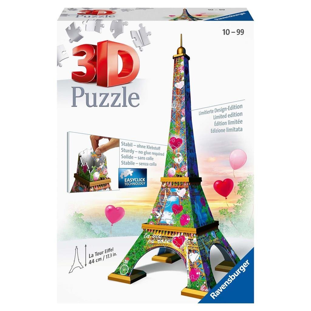 Ravensburger 3D-Puzzle in limitierter Auflage, der Eiffelturm, 216 Teile