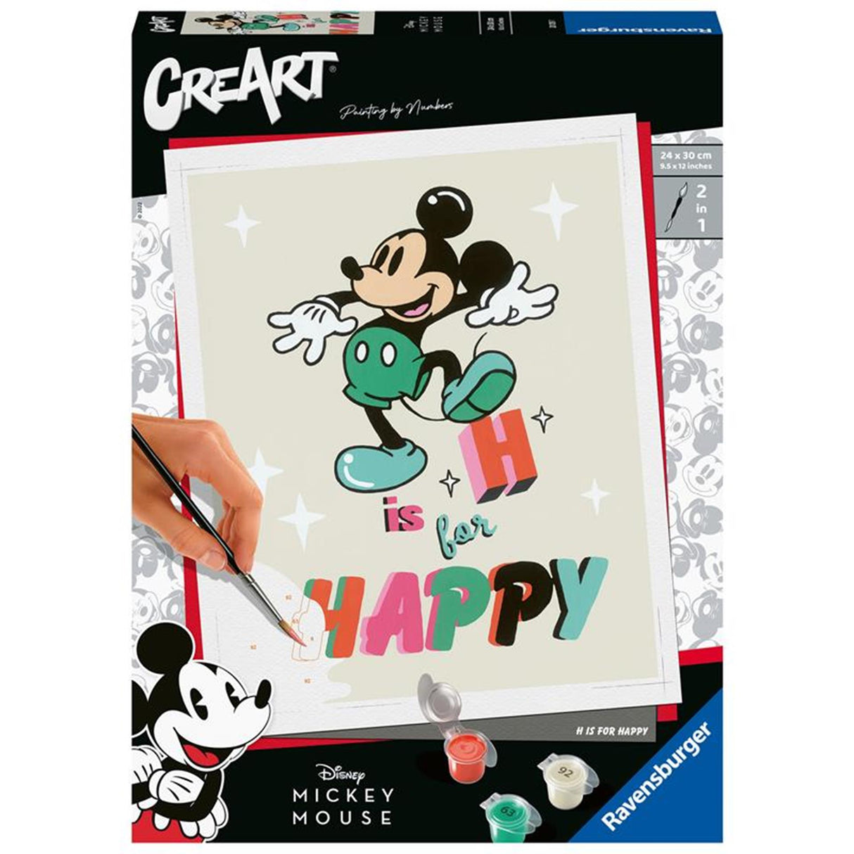 Ravensburger Creart Malen nach Zahlen – H steht für Happy Mickey Mouse